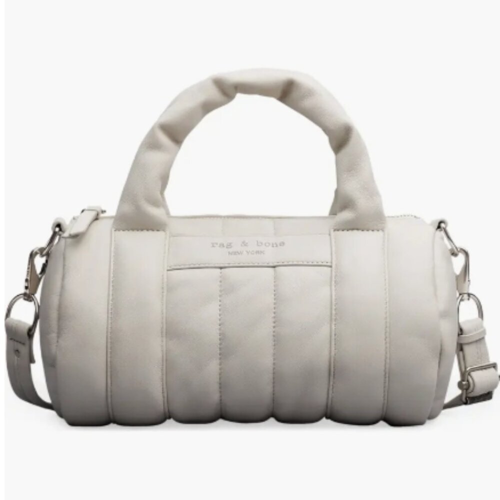 Cloud Mini Quilted Leather Duffle rag & bone Cream